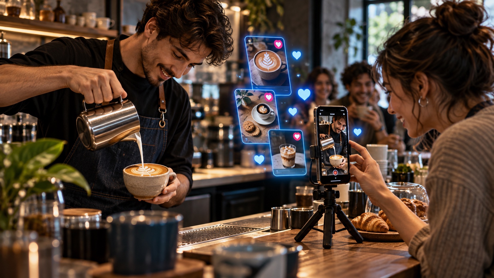 Producción de contenido social para Miga / café de barrio, proyecto conceptual