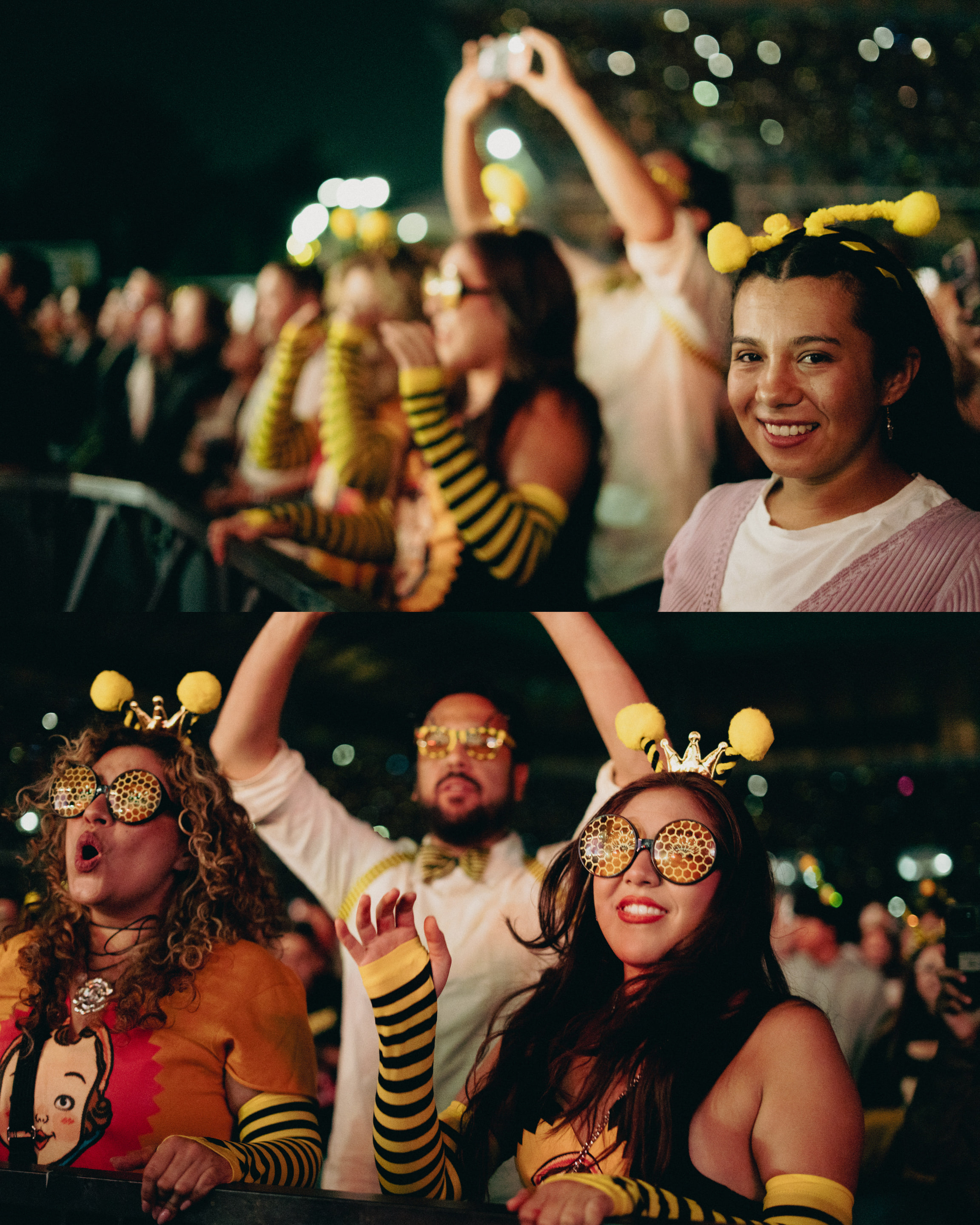 Enjambre en el Estadio GNP Seguros durante el concierto, fotografía 2 de 17.