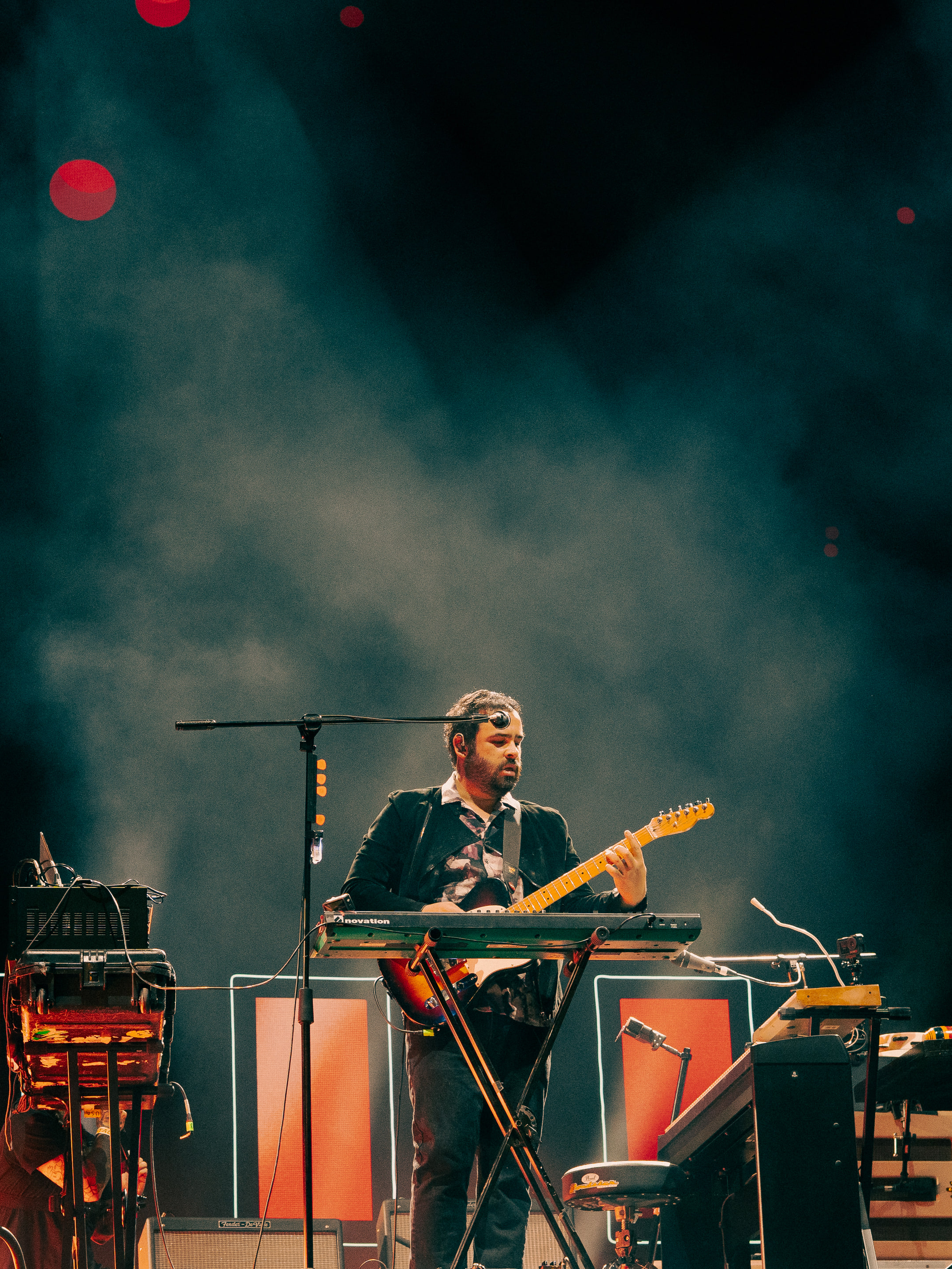 Enjambre en el Estadio GNP Seguros durante el concierto, fotografía 15 de 17.