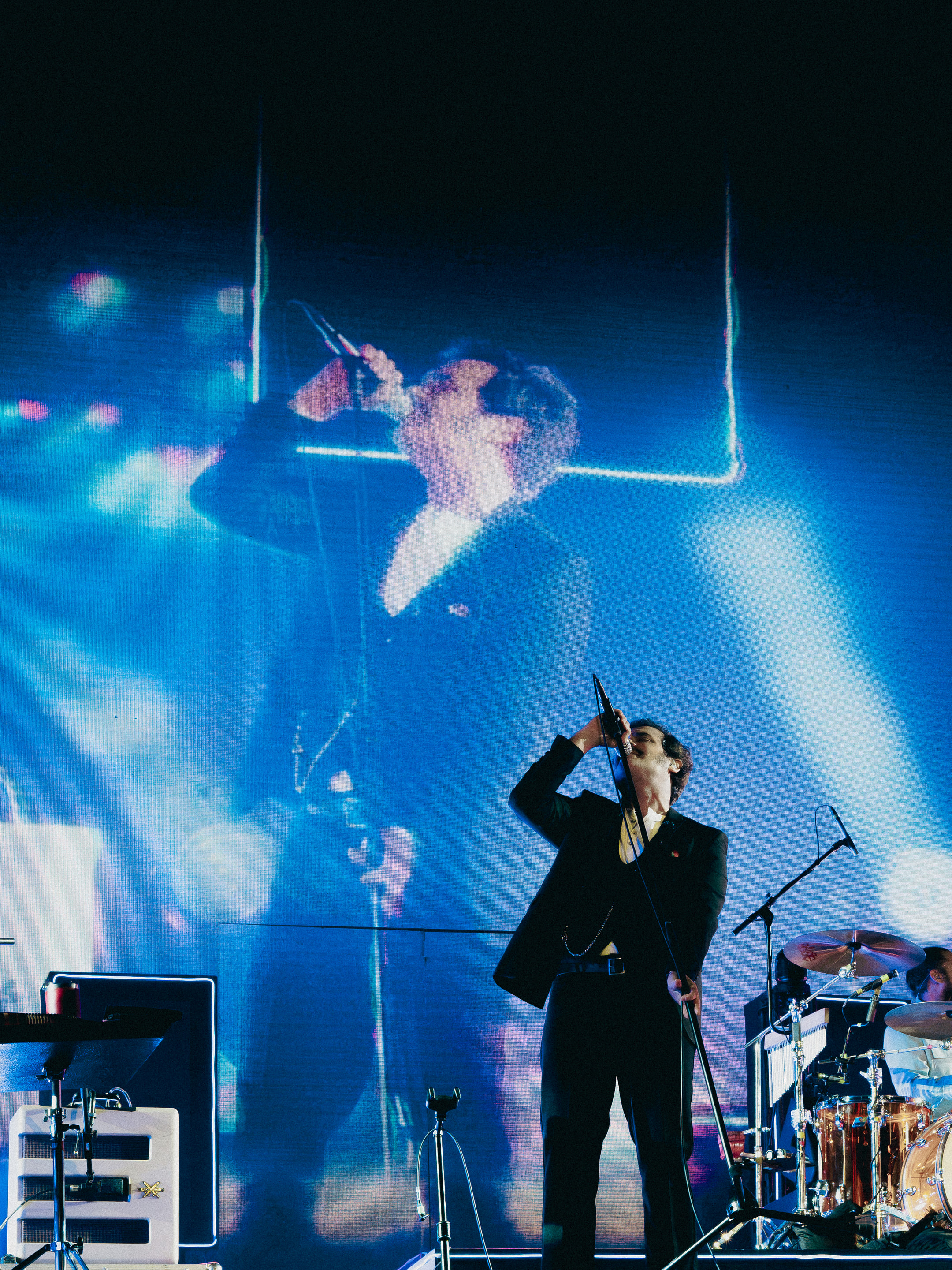 Enjambre en el Estadio GNP Seguros durante el concierto, fotografía 16 de 17.